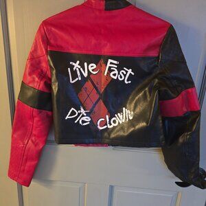 Harley Quinn Faux Leather Jacket (Small)